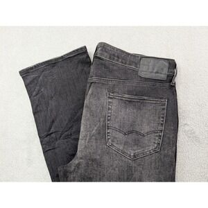 American Eagle Outfitters Original Straight Jeans Mens 36x34 Black Wash Flex